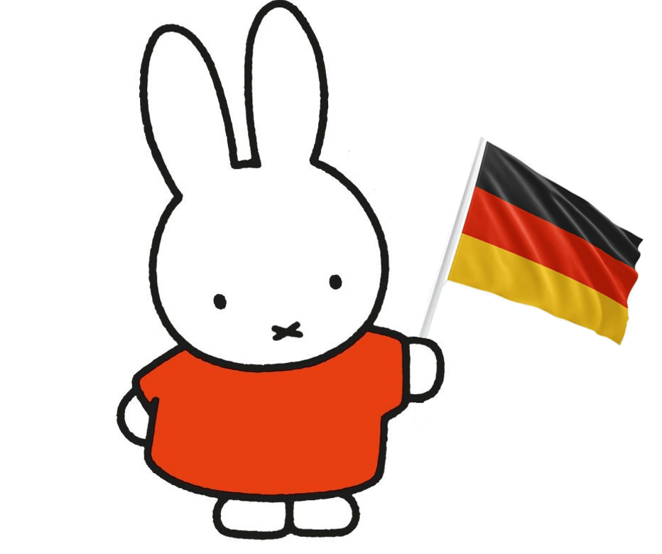 Nijntje met Duitse Vlag